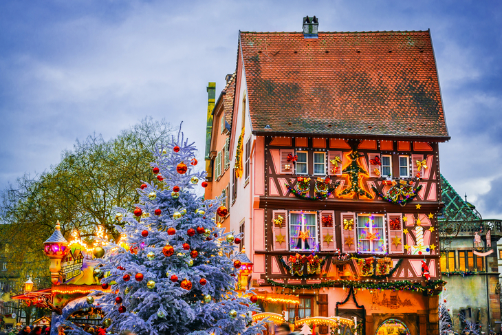 Weihnachtsmarkt in Colmar im Elsass
