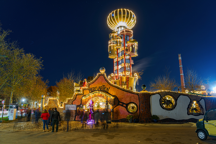 Kuchlbauer Turm zur Weihnachtszeit