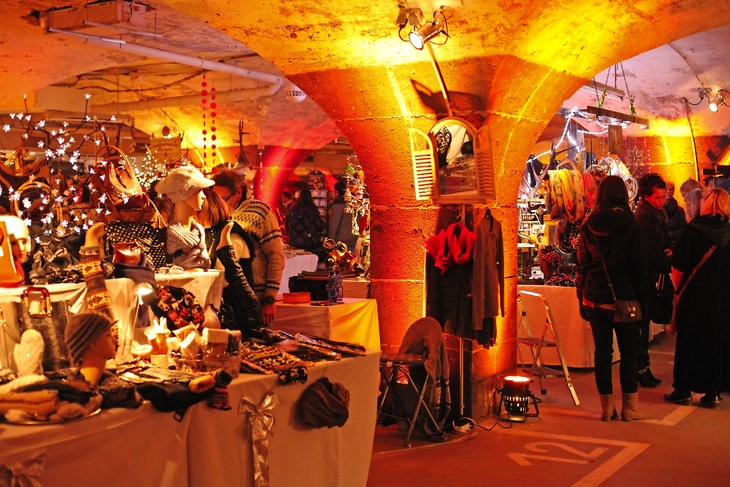 Weihnachtsmarkt im Gewölbe in der Traben-Trarbacher Unterwelt